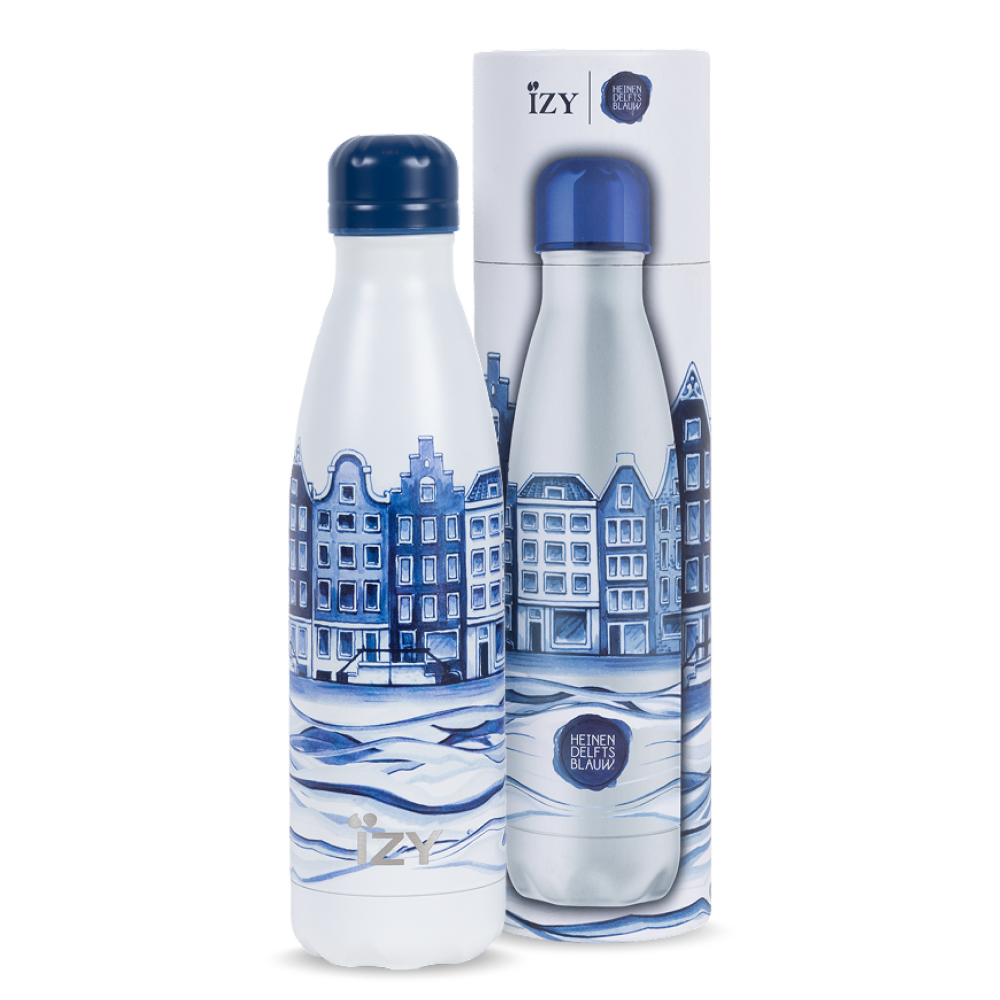 IZY Bottle Delfts Blue Plateel 500ml