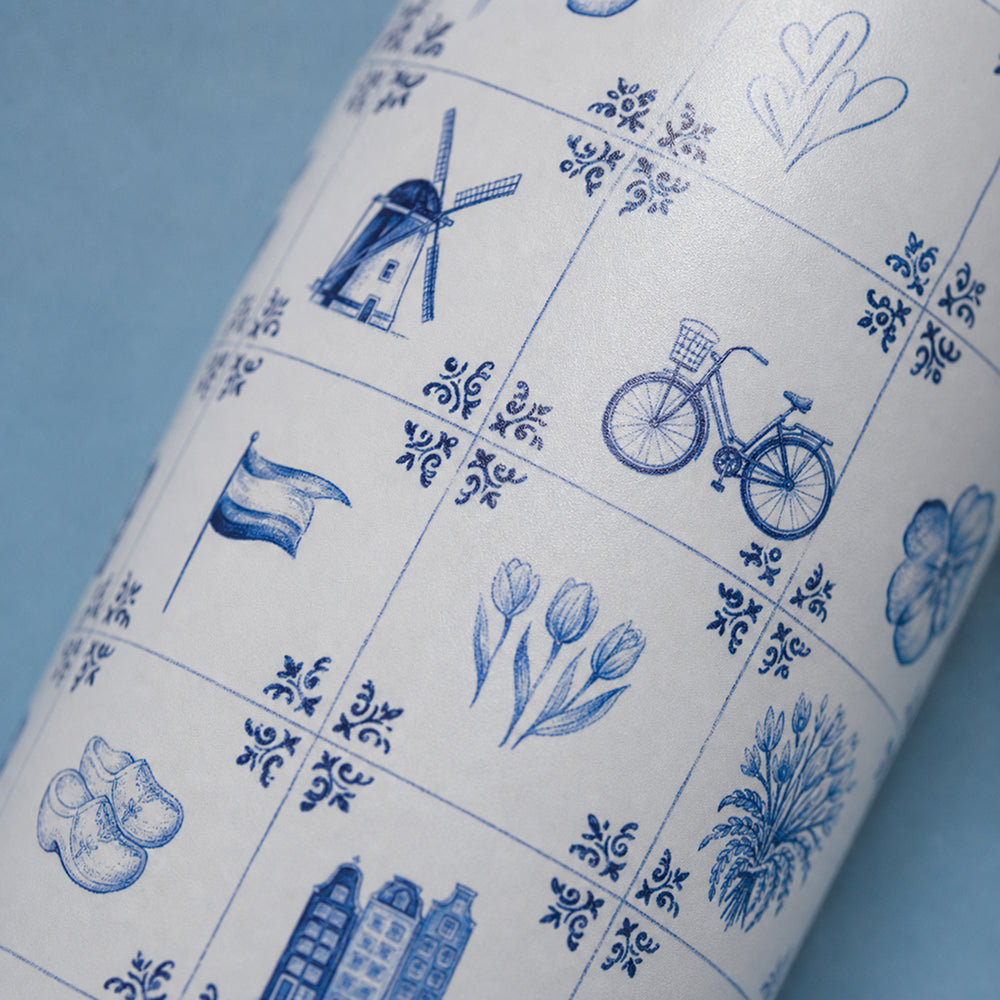 IZY Bottle - Dutch Tiles - 500ml - Zoom-in