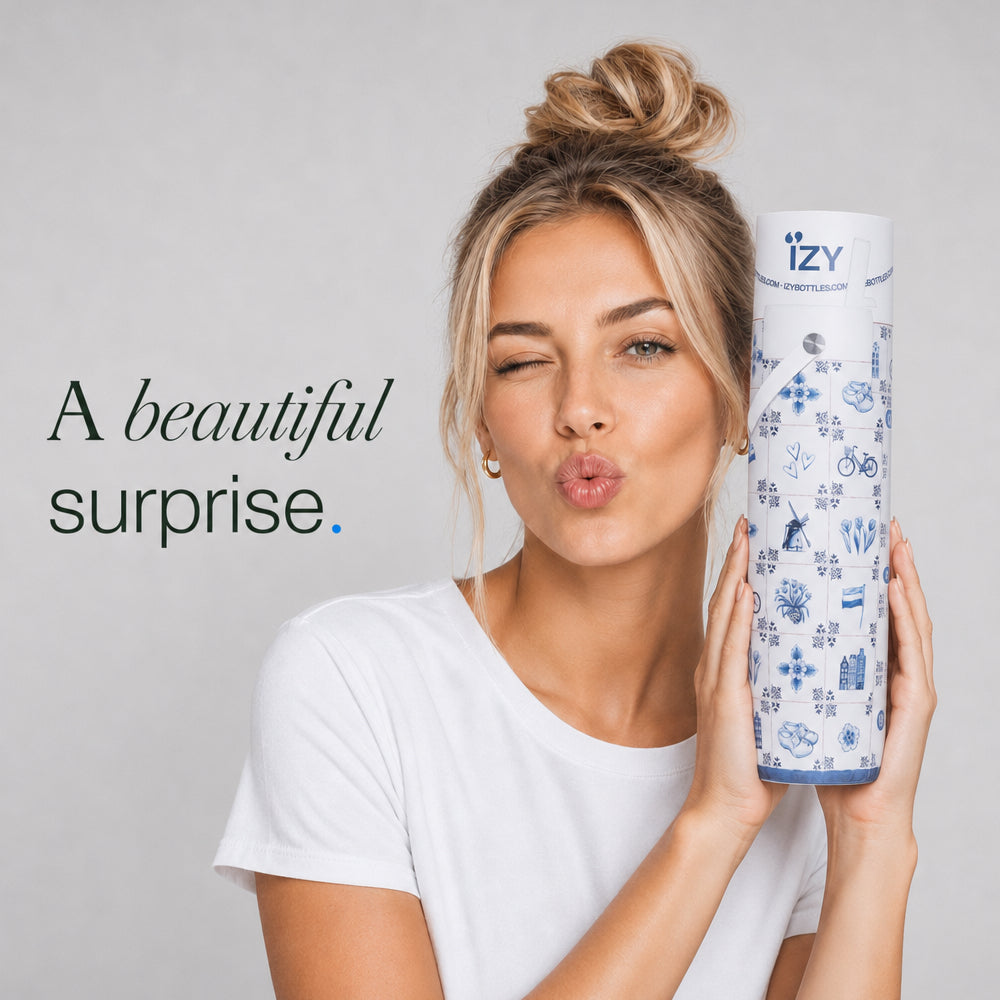 IZY Travel Bottle - Dutch Tiles - perfect-gift