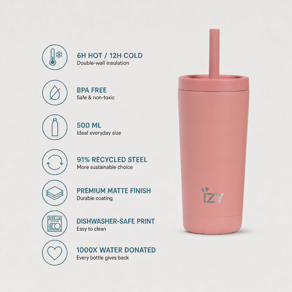IZY Tumbler - Salmon - usps