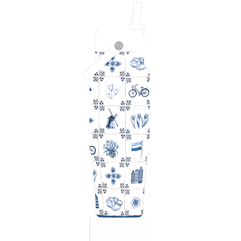 IZY Travel Bottle - Dutch Tiles - 900ml