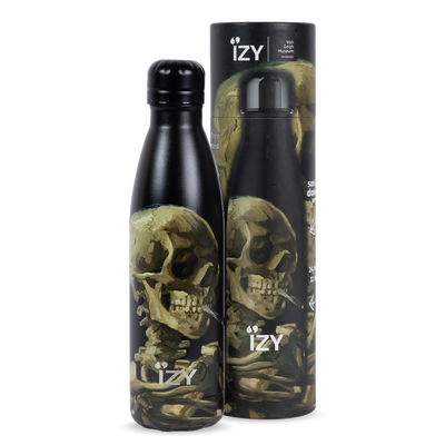 IZY Bottle Skull with Burning Cigarette 500ml