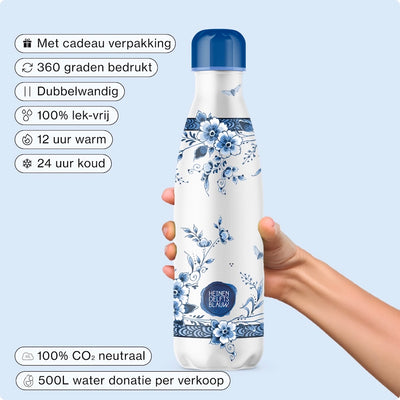 IZY Bottle - Delfts Blue - Faience - 500ml