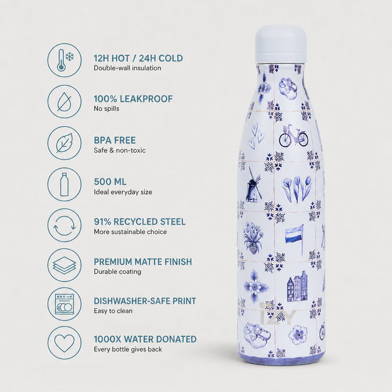 IZY Bottle - Dutch Tiles - 500ml - USP's