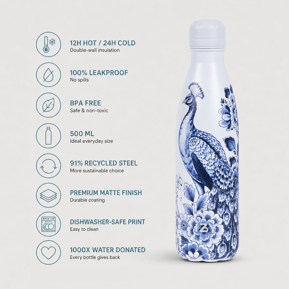 IZY Bottle - Peacock - 500ml - USP's