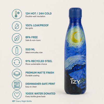 IZY Bottle - Starry Night - 500ml - USP's