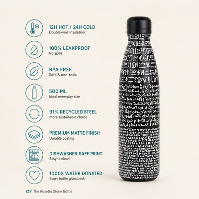 IZY Bottle - The Rosetta Stone - 500ml