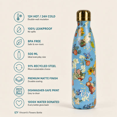 IZY Bottle - Vincent's Flowers - 500ml - USP's