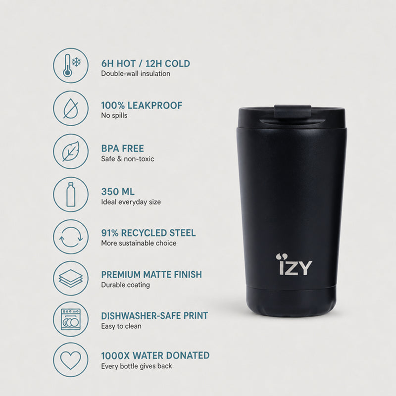 IZY Mug - Black - 350ml