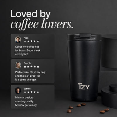 IZY Mug - Black - 350ml