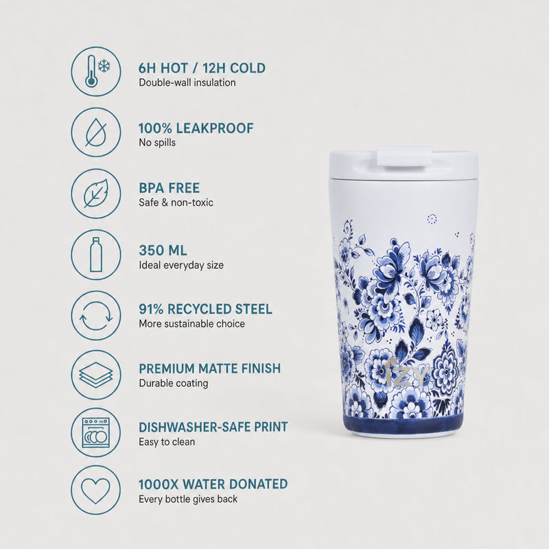 IZY Mug - Flowers - 350ml