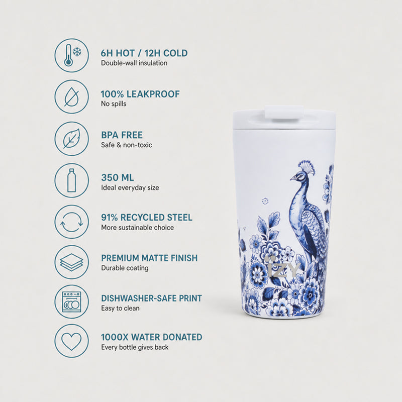 IZY Mug - Peacock - 350ml