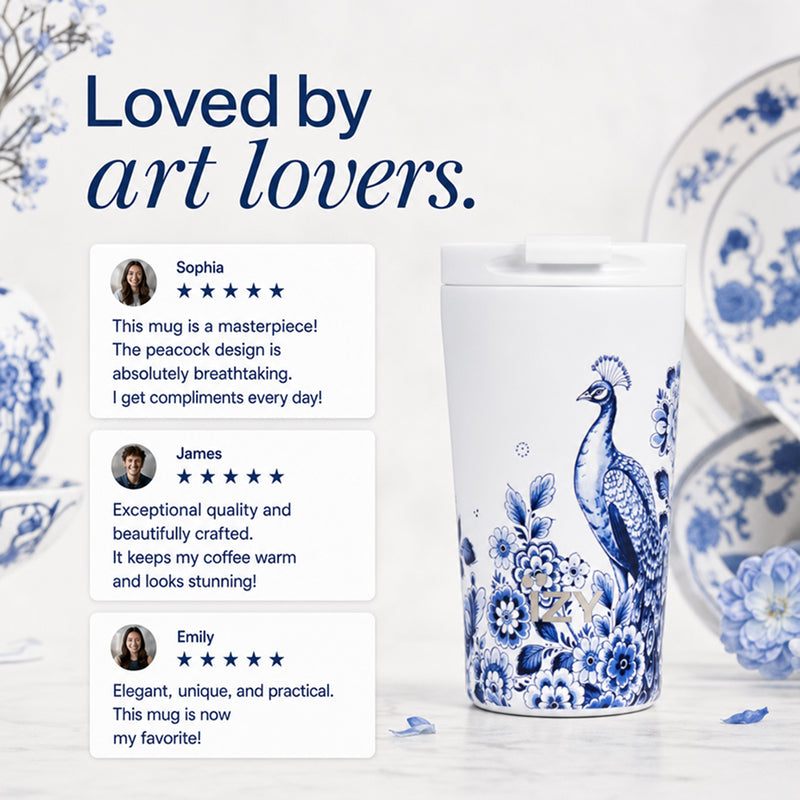 IZY Mug - Peacock - 350ml