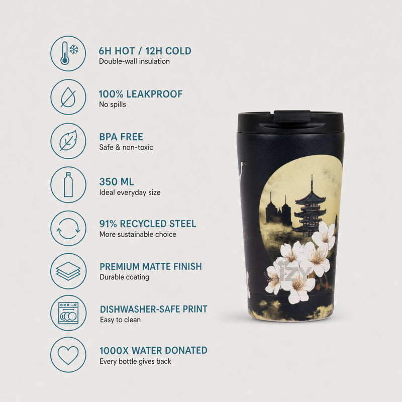 IZY Mug - Golden Blossom - 350ml