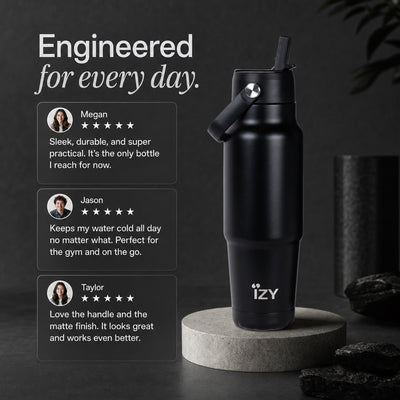 IZY Travel Bottle - Black - reviews