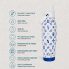 IZY Travel Bottle - Dutch Tiles - usps