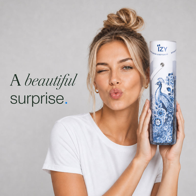 IZY Travel Bottle - Peacock - perfect-gift