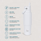 IZY Travel Bottle - White - usps