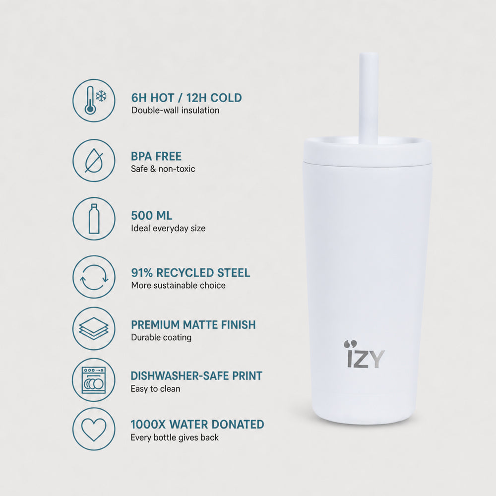 IZY Tumbler - White - usps
