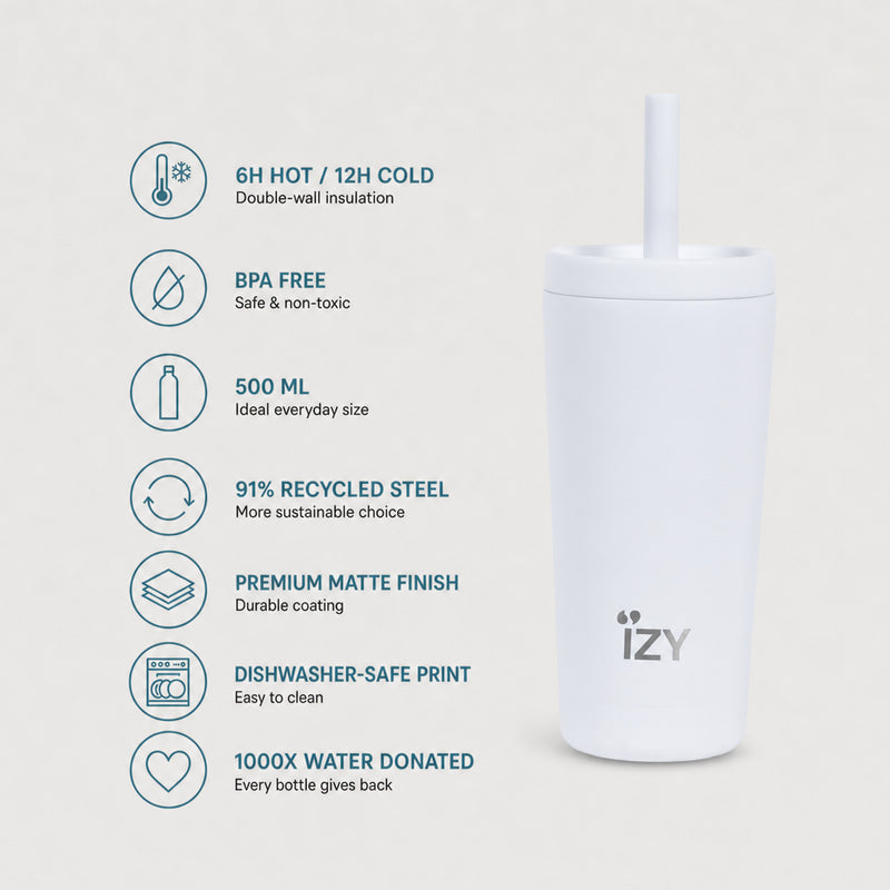 IZY Tumbler - White - usps