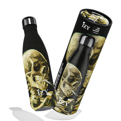 IZY Bottle - Skull with Burning Cigarette - 500ml
