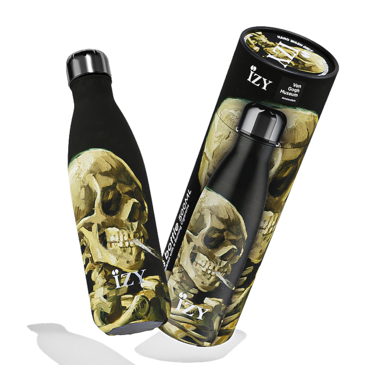 IZY Bottle - Skull with Burning Cigarette - 500ml